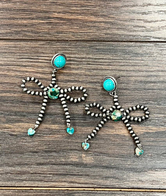 Louann Handmade Ribbon Post Earrings