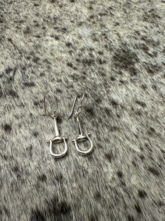 Sterling Silver Stirrup Earrings