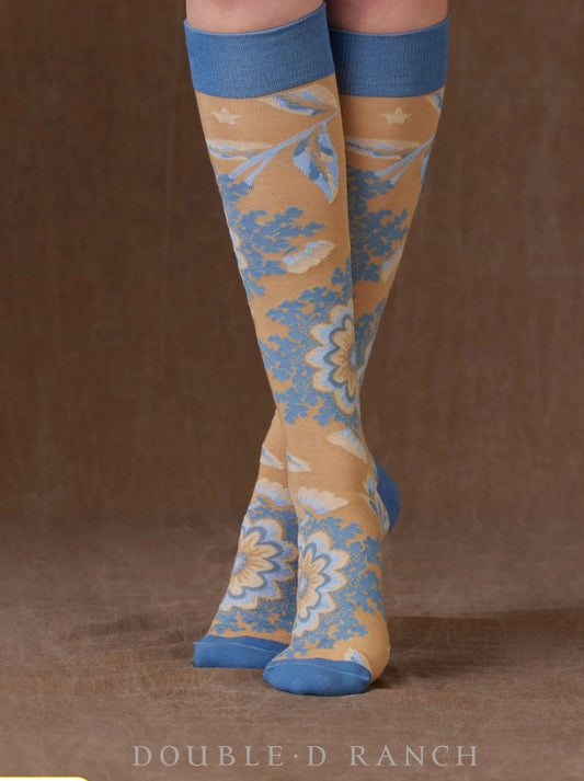 Double D Floral Ranch Socks