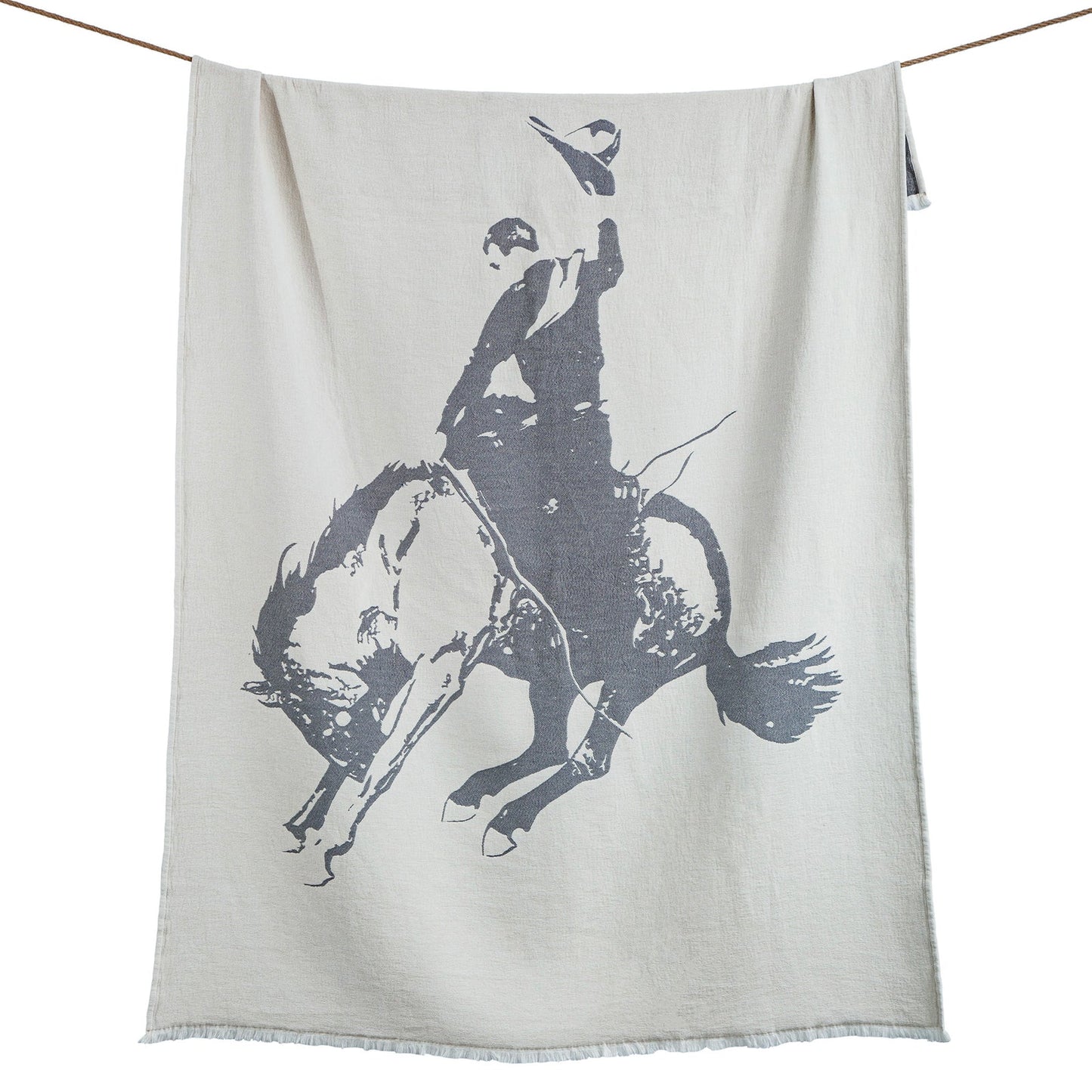 Bucking Bronco Chenille Jacquard
Throw or Pillow