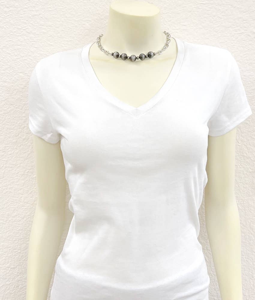 Clarksville 15" Navajo-style Western Bead Necklace