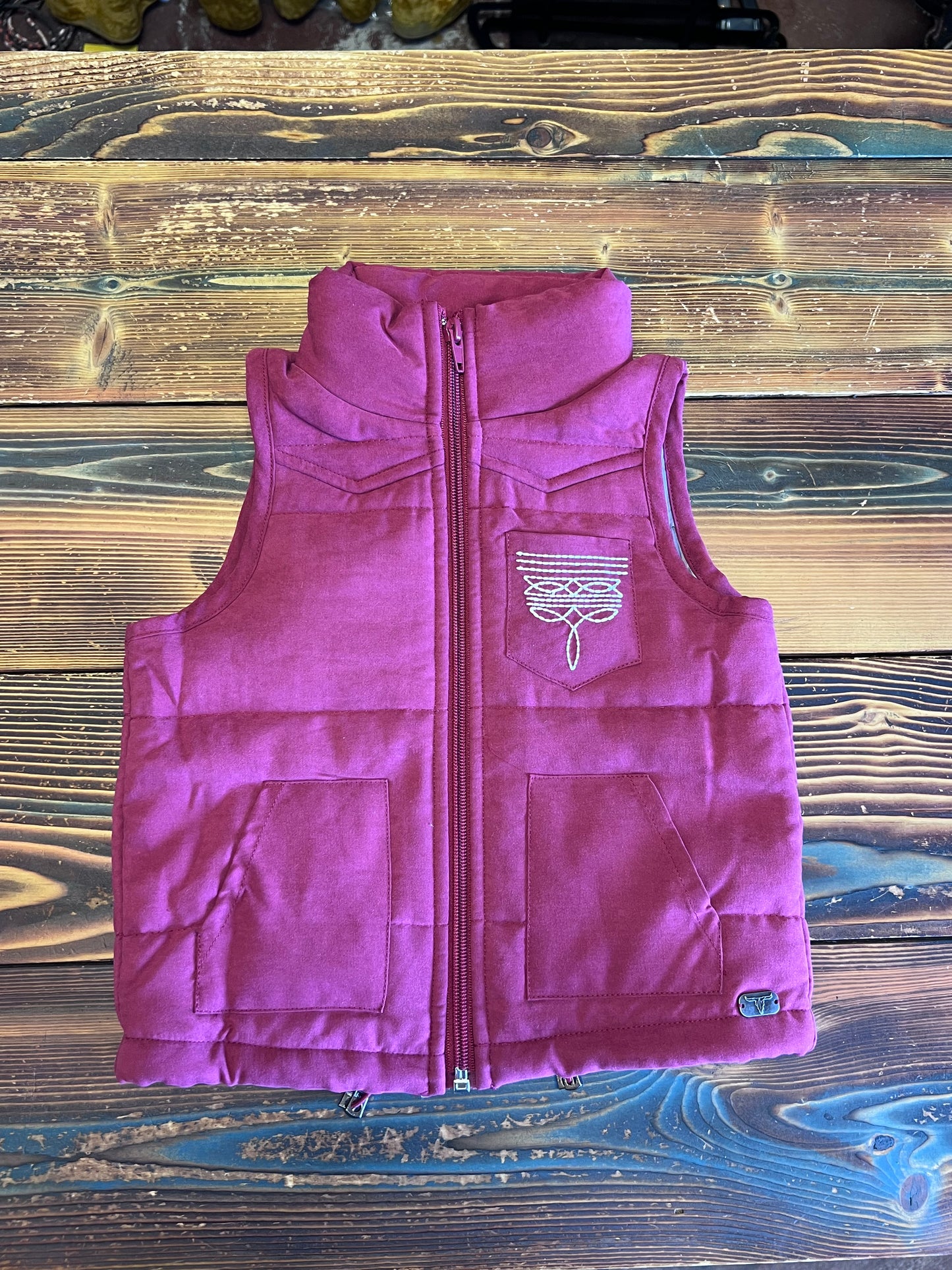 Girls Boot Stitch Puffer Vest