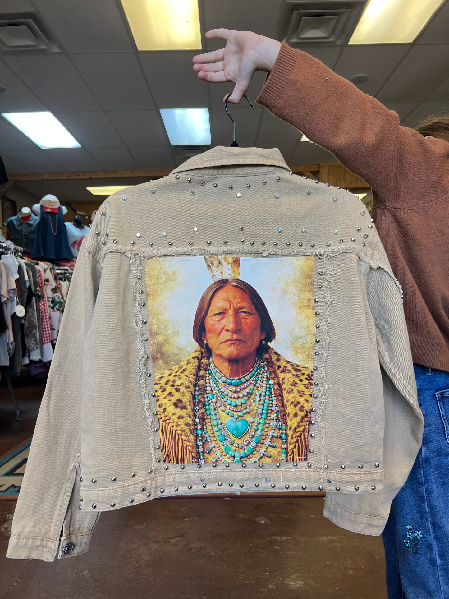 Two Feather Studded Jacket