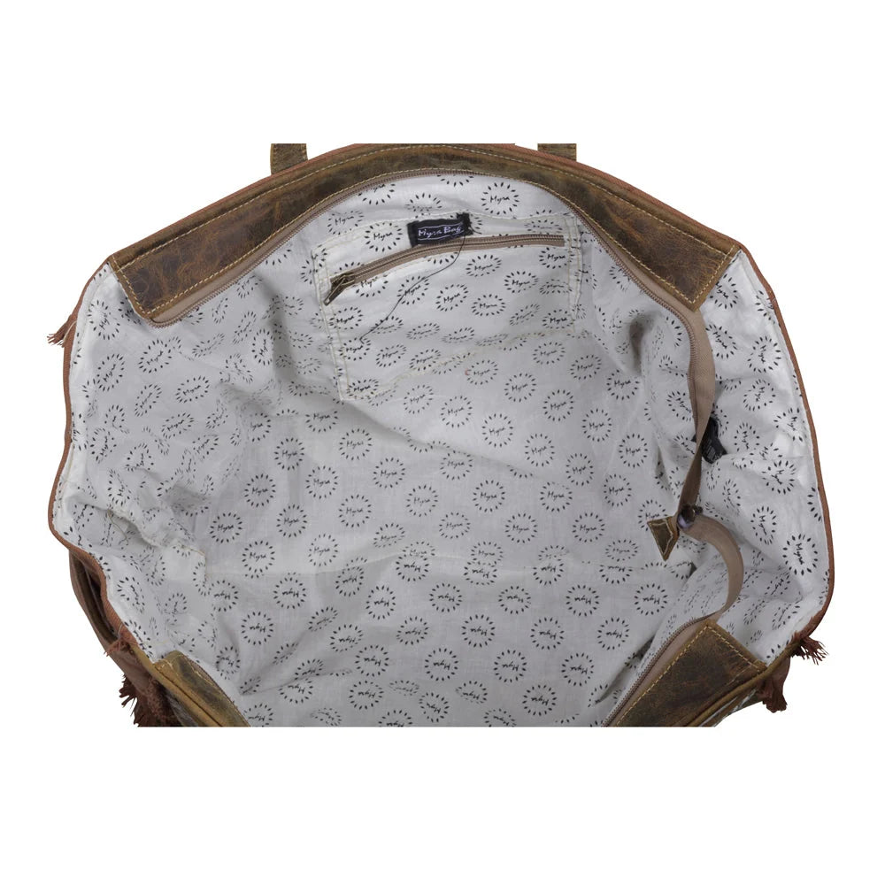 SALT N PEPPER CANVAS AND HAIRON
BAG