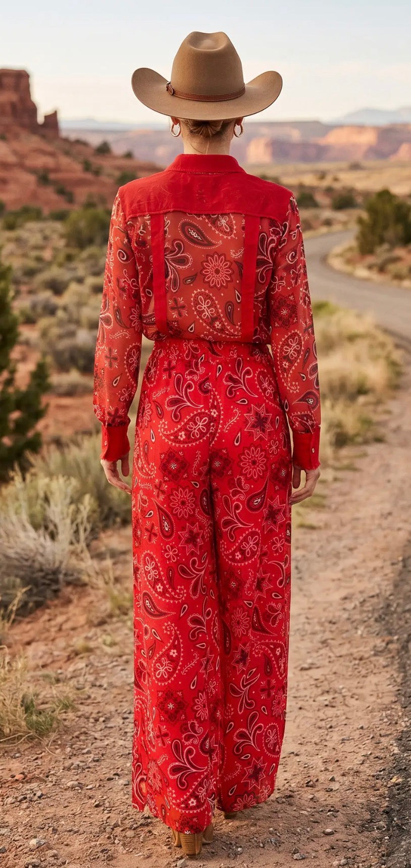 Printed Mesh Linen Shirt