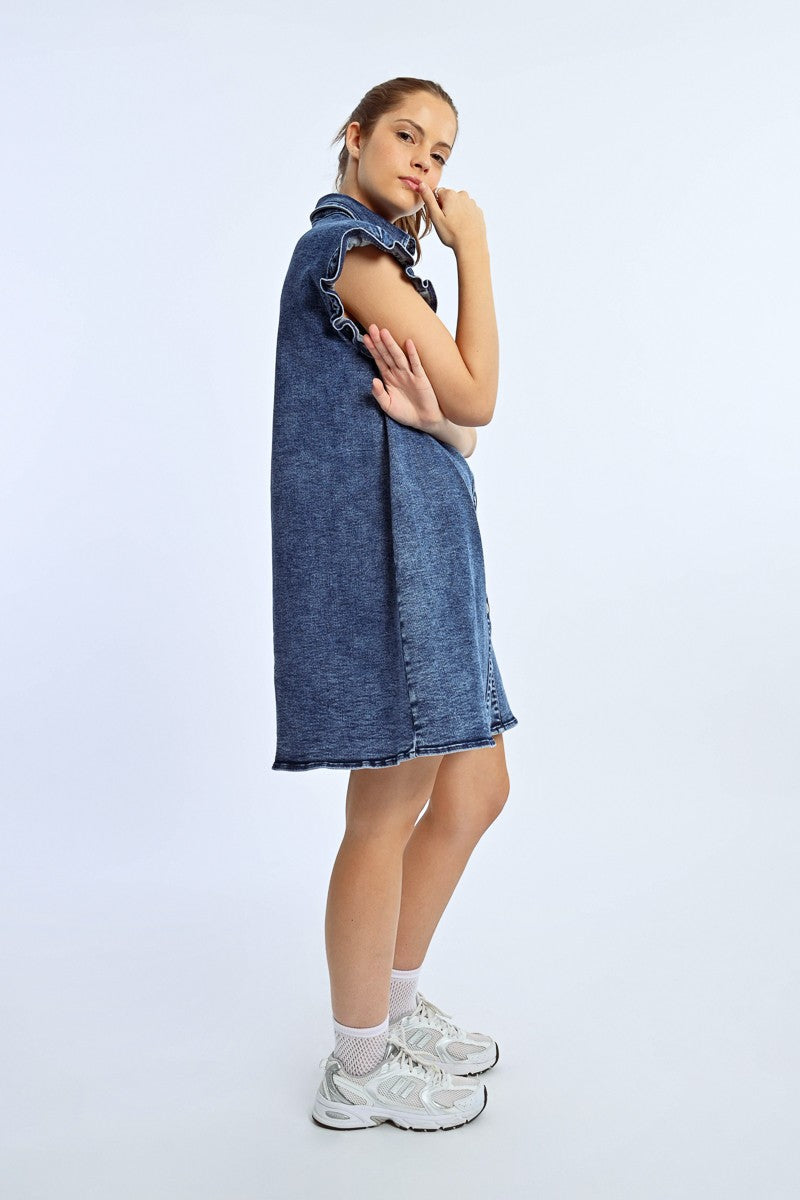 DENIM SHIRT DRESS
