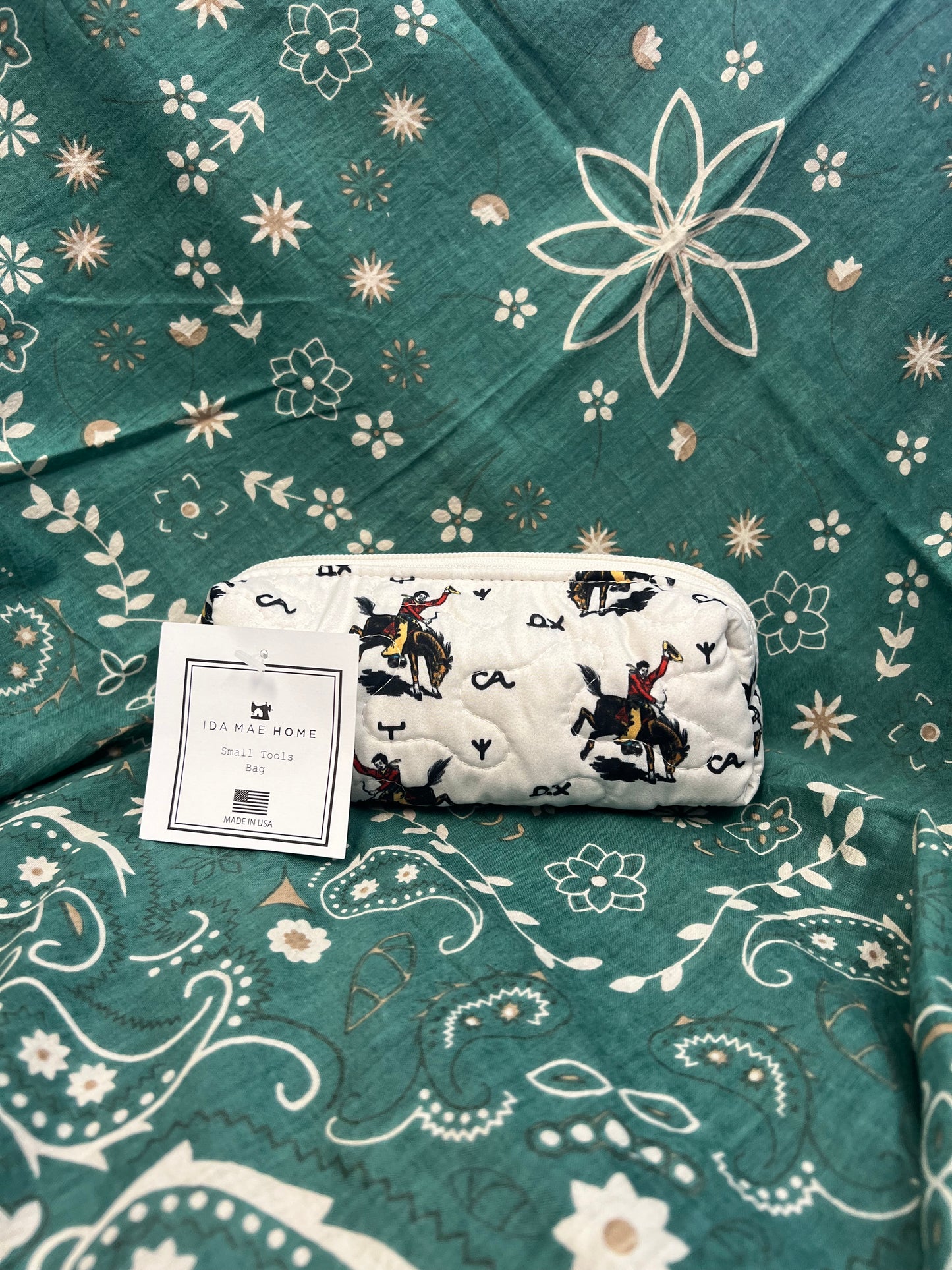 Lazy J Linen Quilted Small Tools Bag