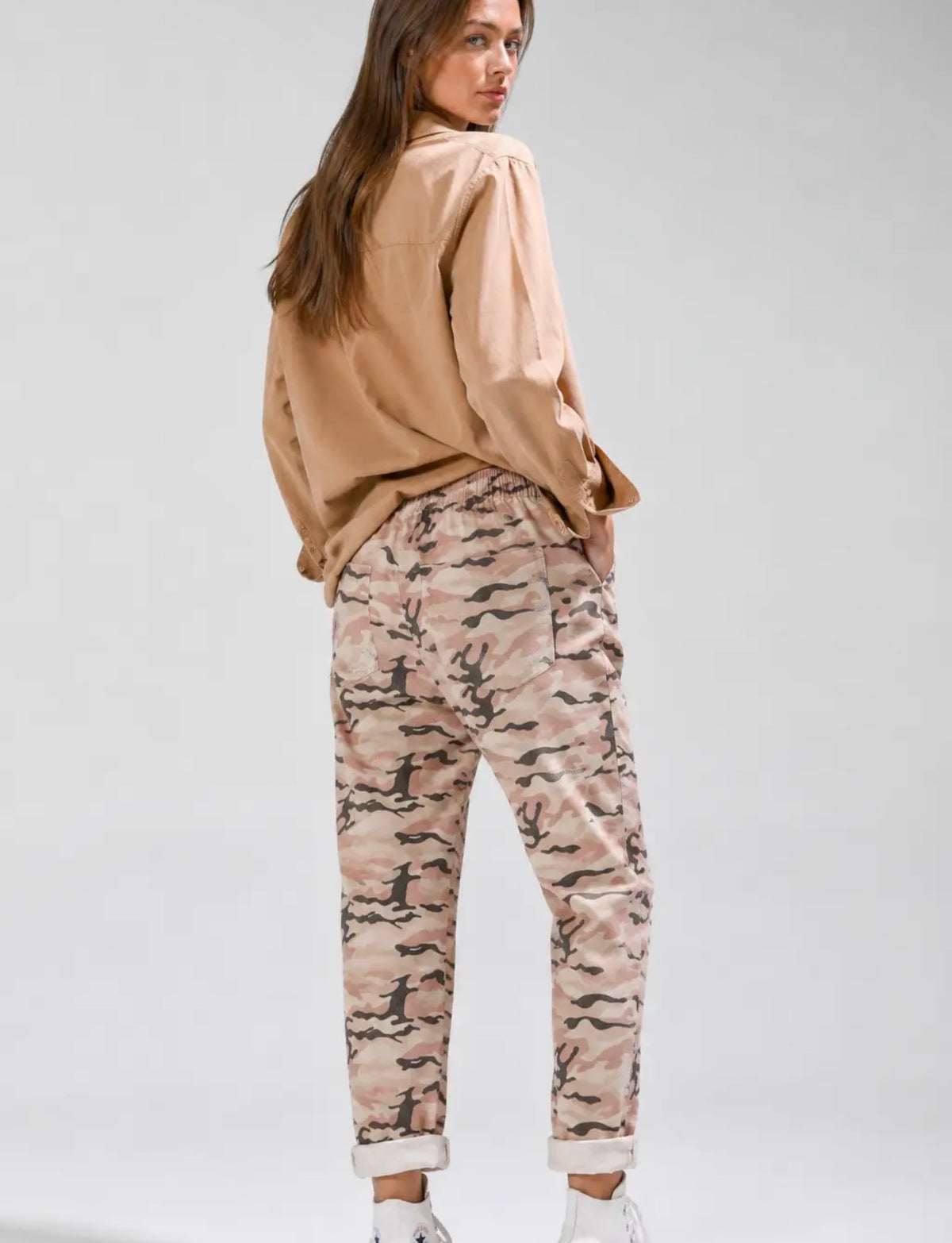 Distressed Detail Camo Pants.