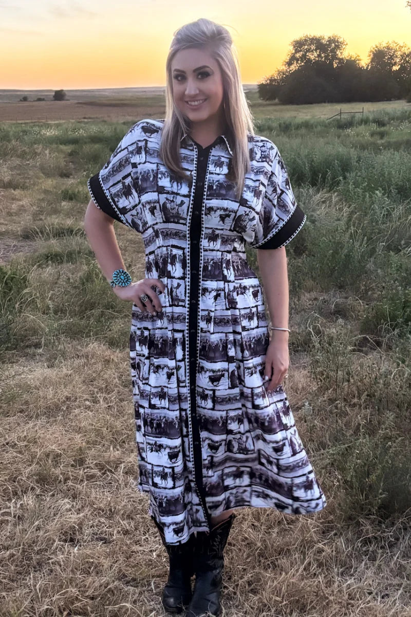 RANCH SKETCH DRESS