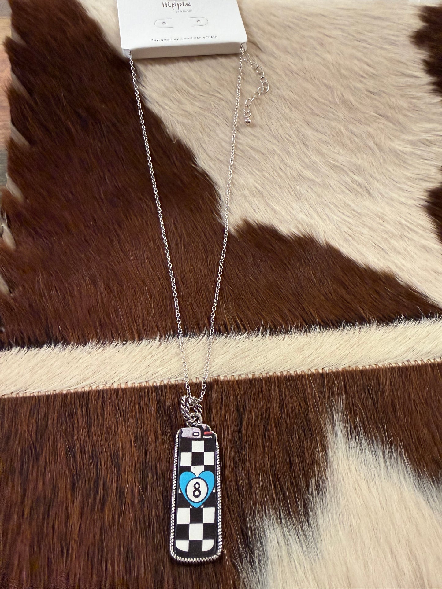 Checkered 8 Necklace