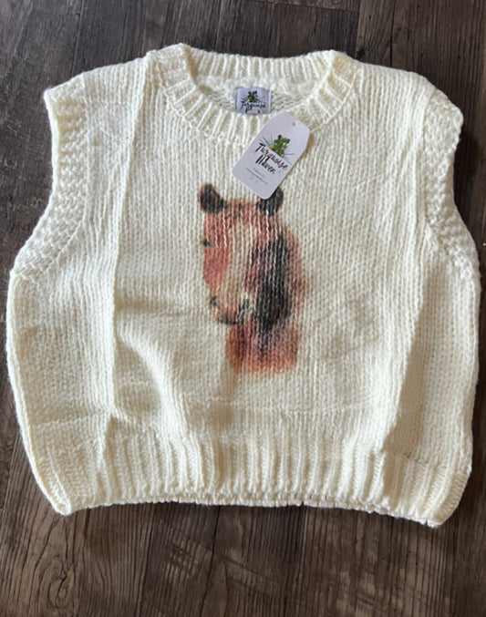 Horse Head Sweater Vest
