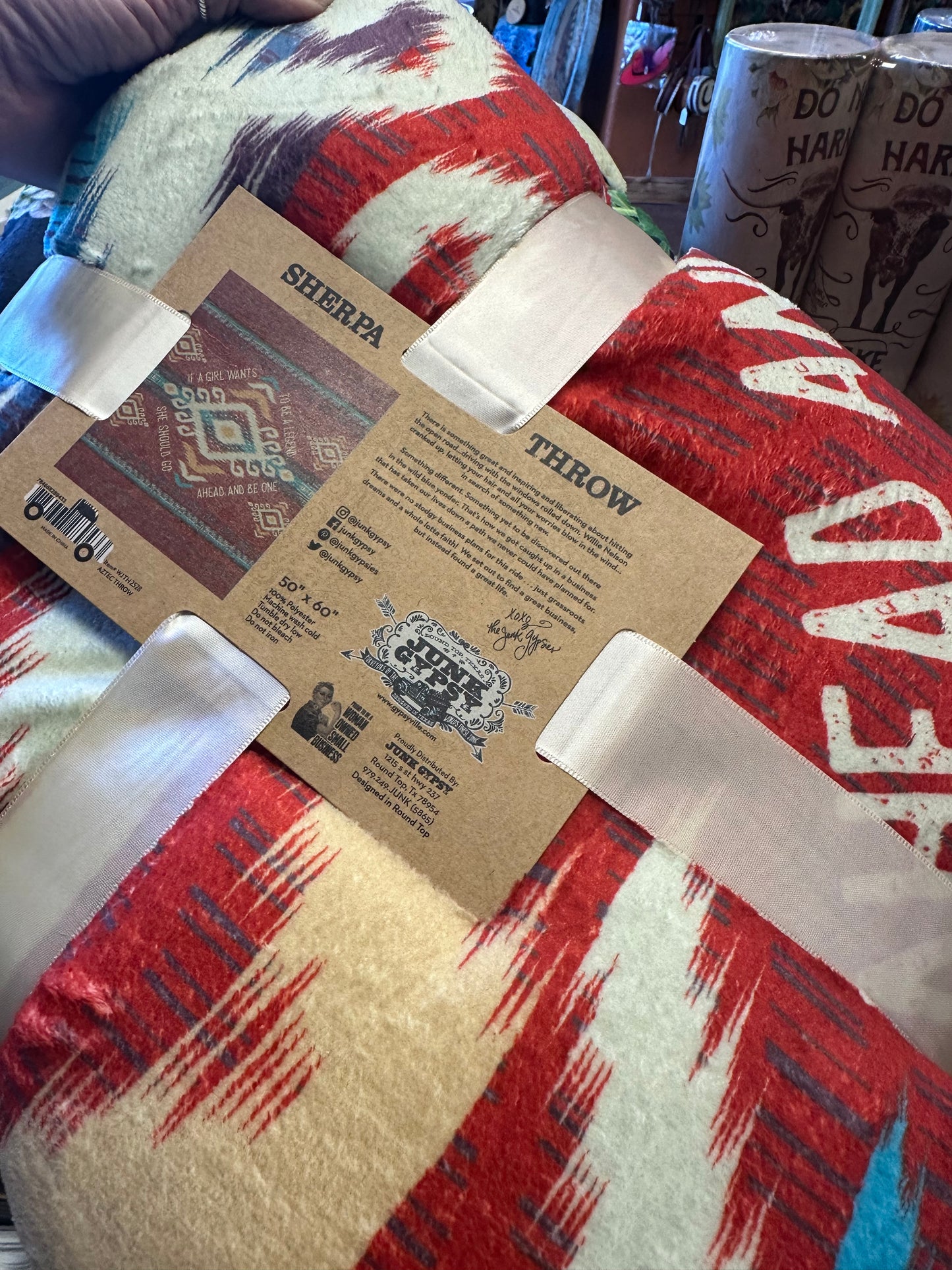 Junk Gypsy Sherpa Throw