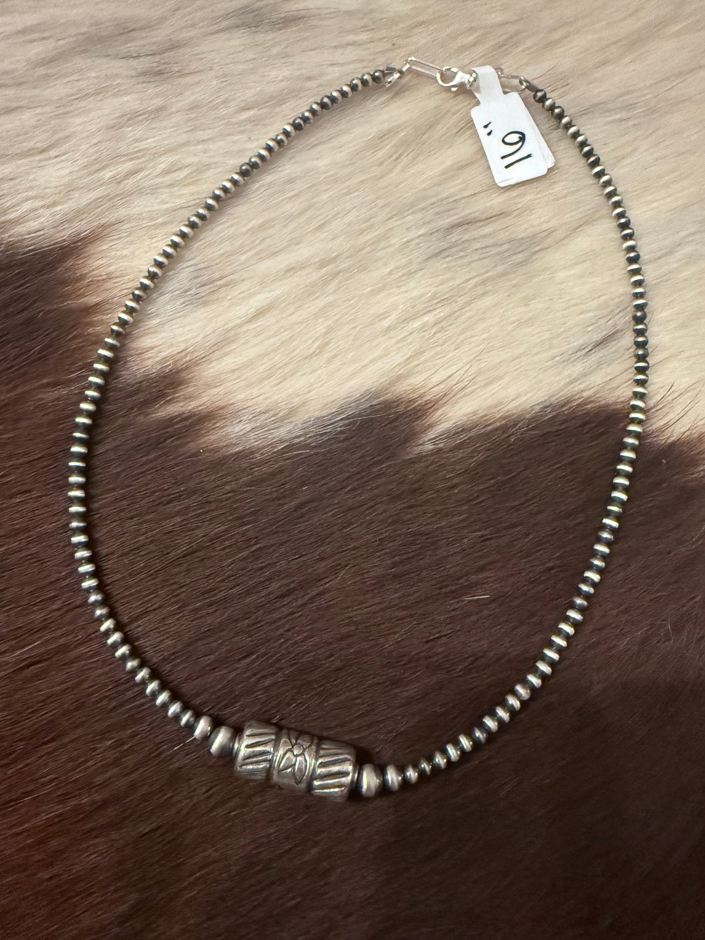 Floral Barrel Necklace