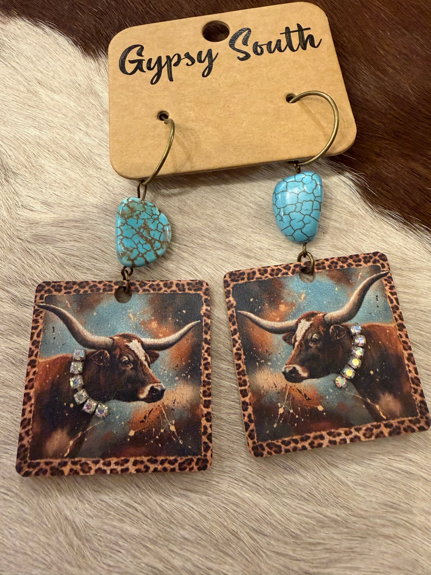 Longhorn Bling Earrings