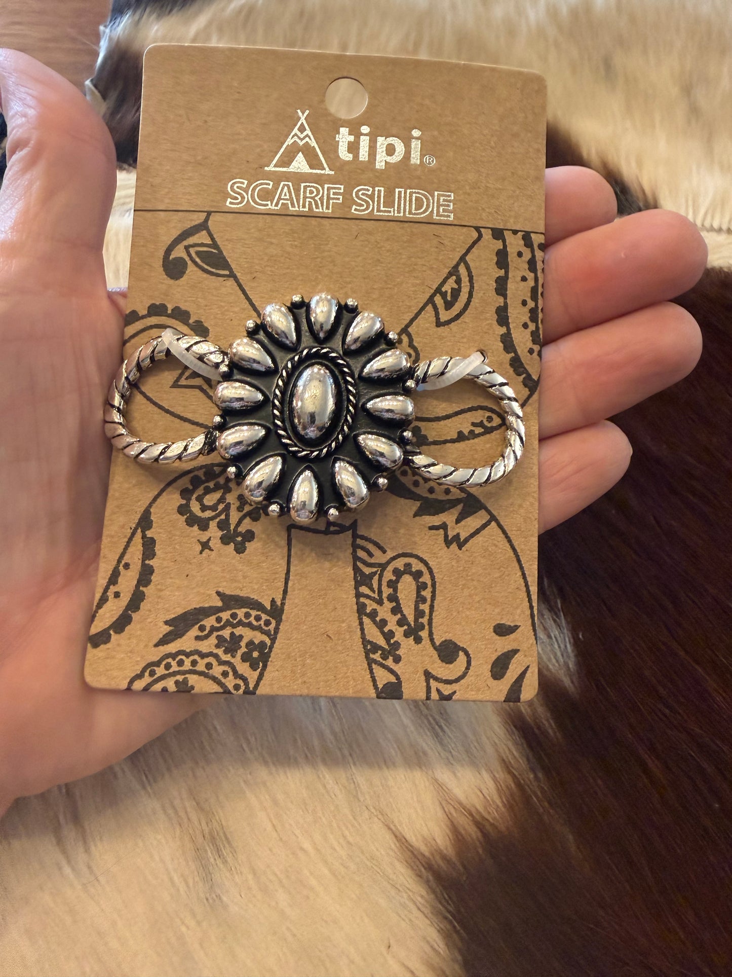 Concho Scarf Slide