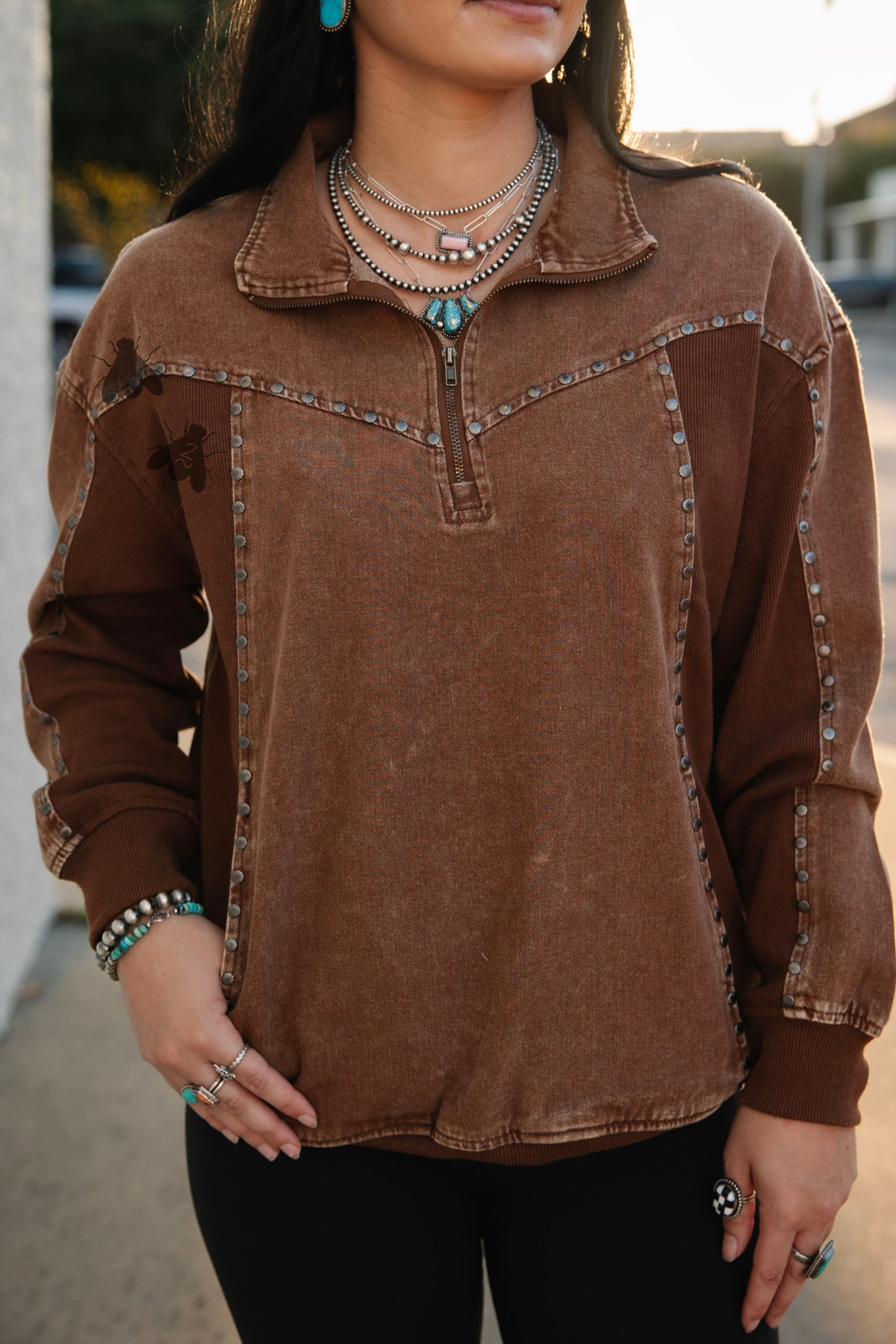 SILVER CREEK ZIP *CHOCOLATE