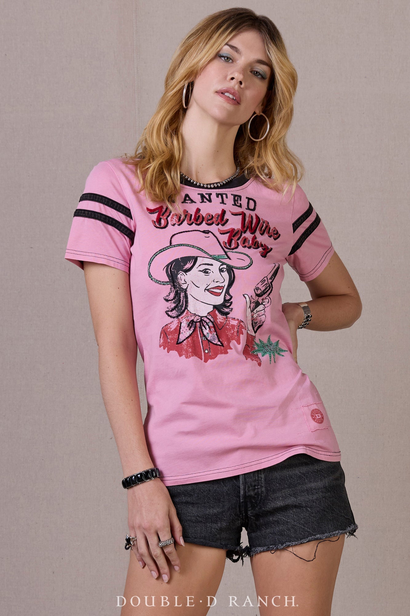 Double D Barbed Wire Baby Tee