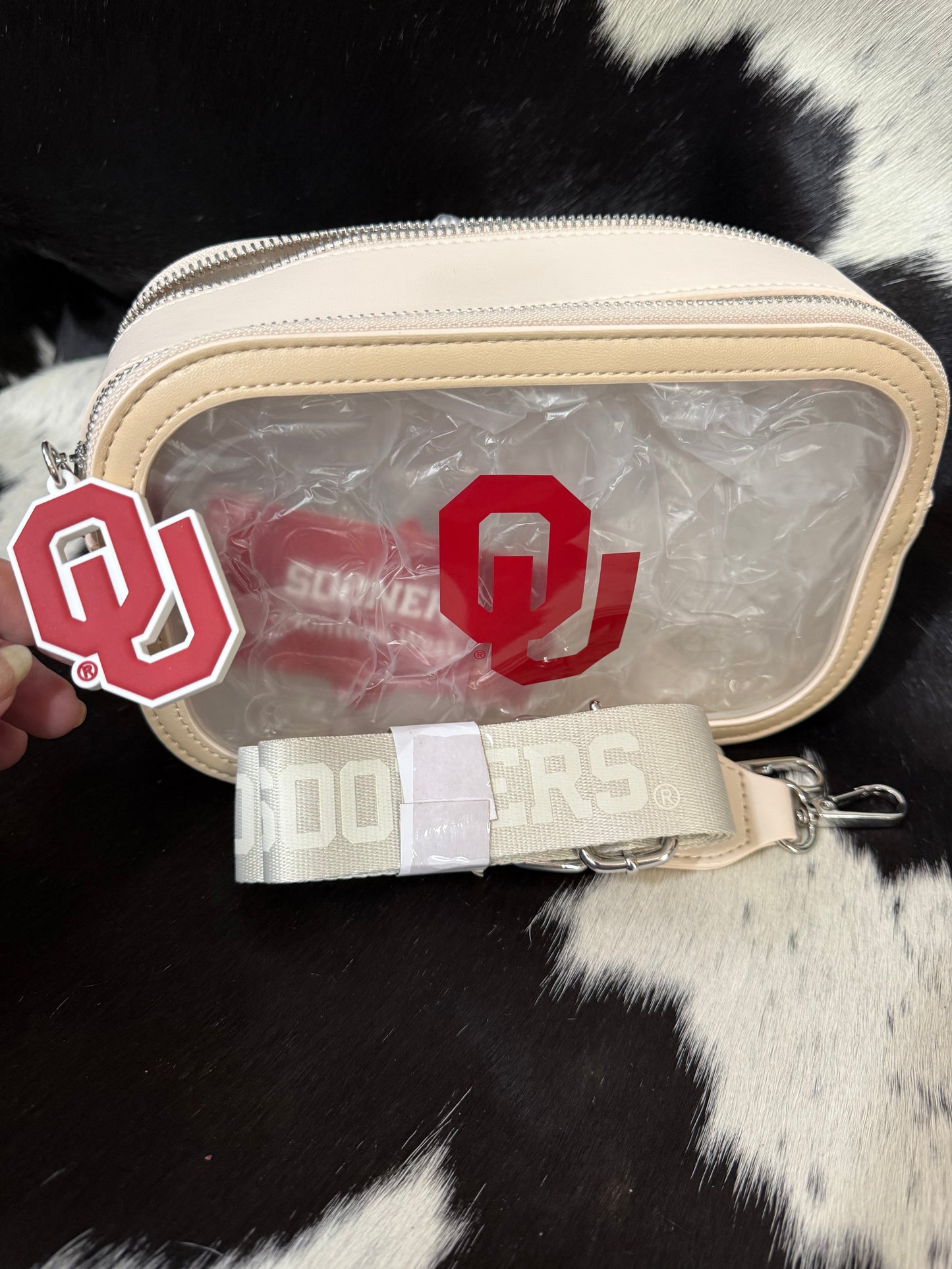 OU Clear Crossbody / Cosmetic Bag