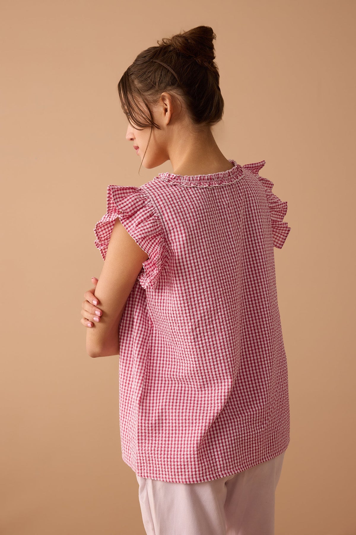 Peyton Gingham Top