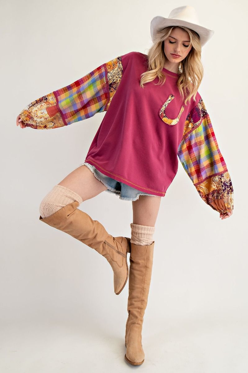 Patchwork Horseshoe Top