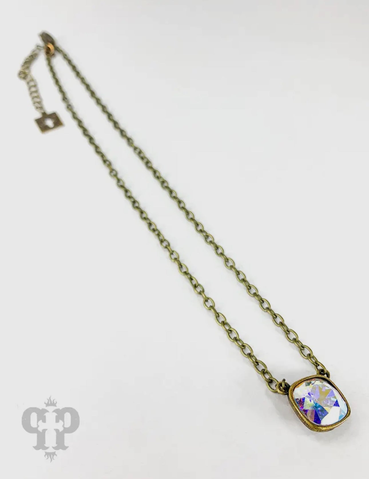 Austrian Square Crystal Chain
Necklace, 12mm