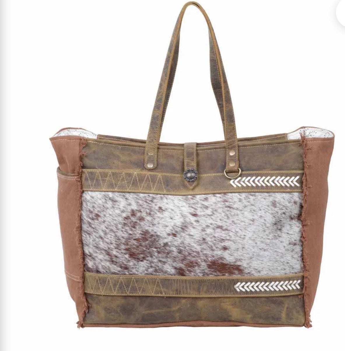 SALT N PEPPER CANVAS AND HAIRON
BAG