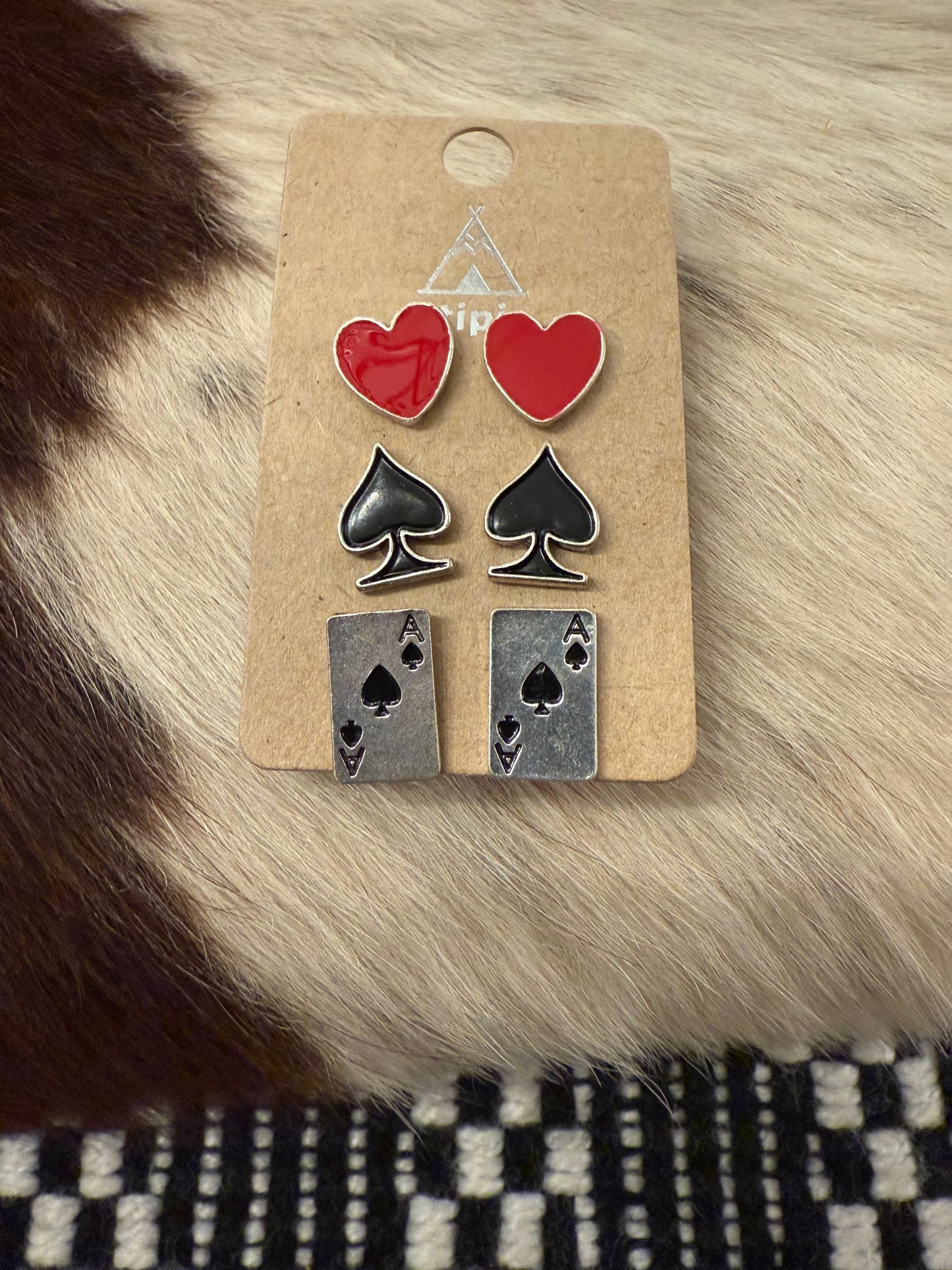 Ace Card Earrings