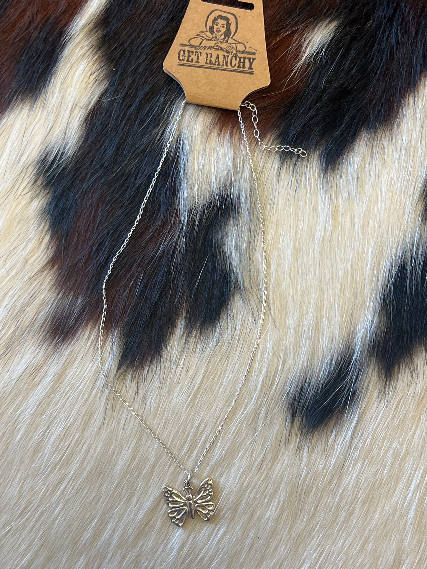 Sterling Butterfly Necklace