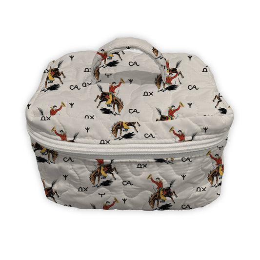 Lazy J Linen Quilted Travel Case