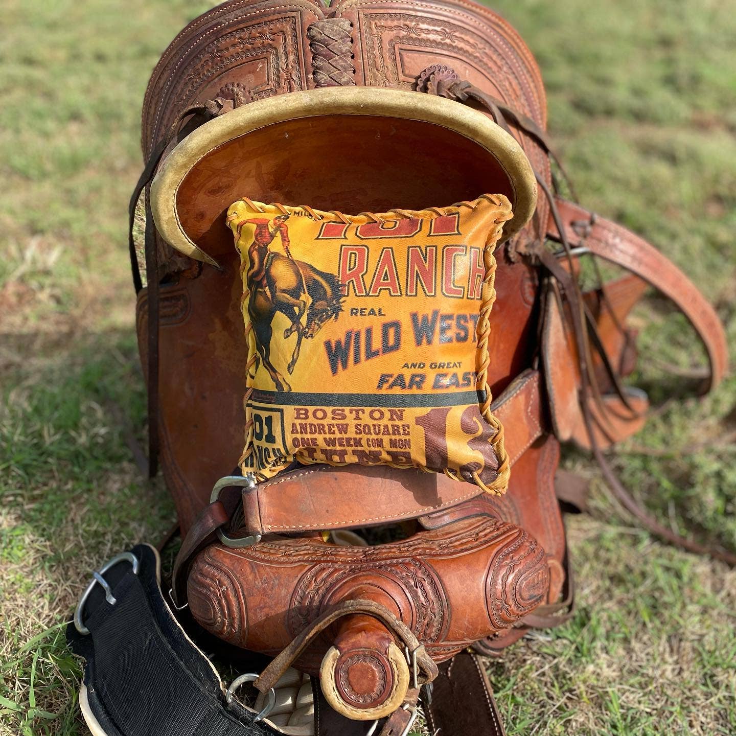 Pillow 101 Ranch Wild West Show Bronc