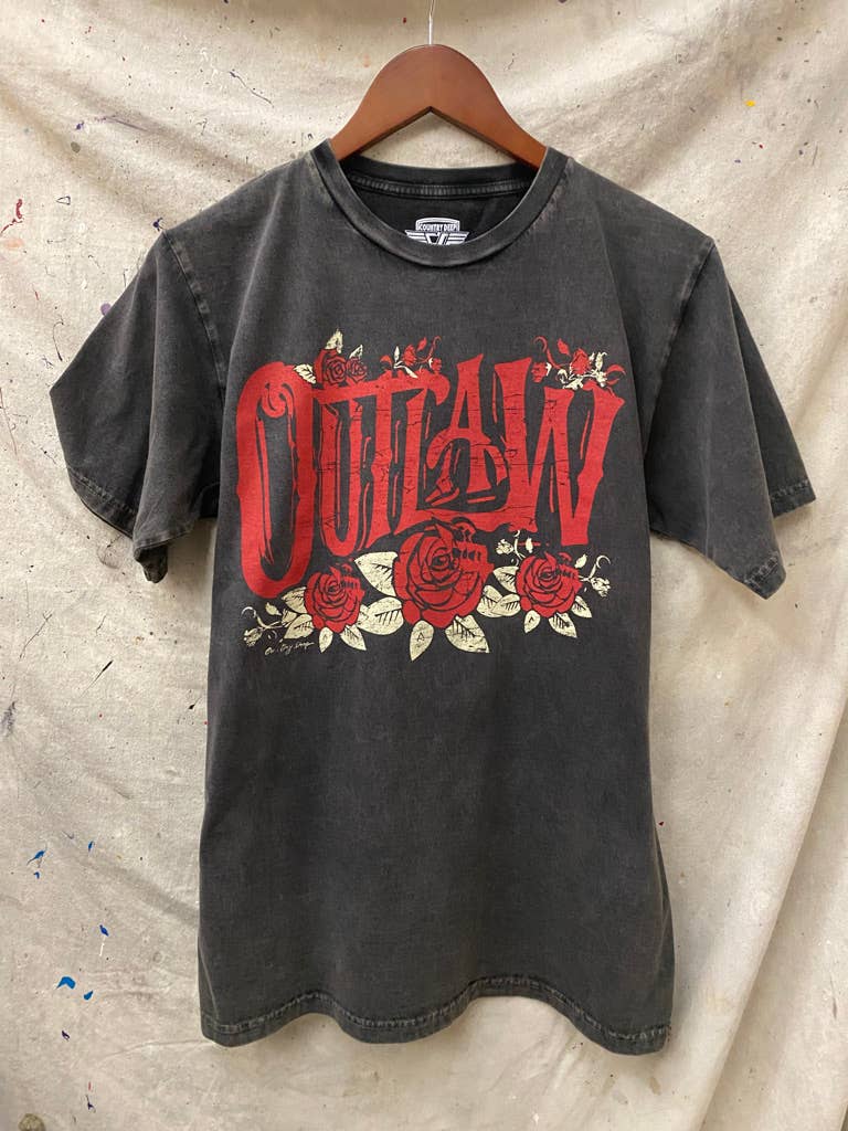 Outlaw Vintage Relaxed Acid Wash unisex Tee