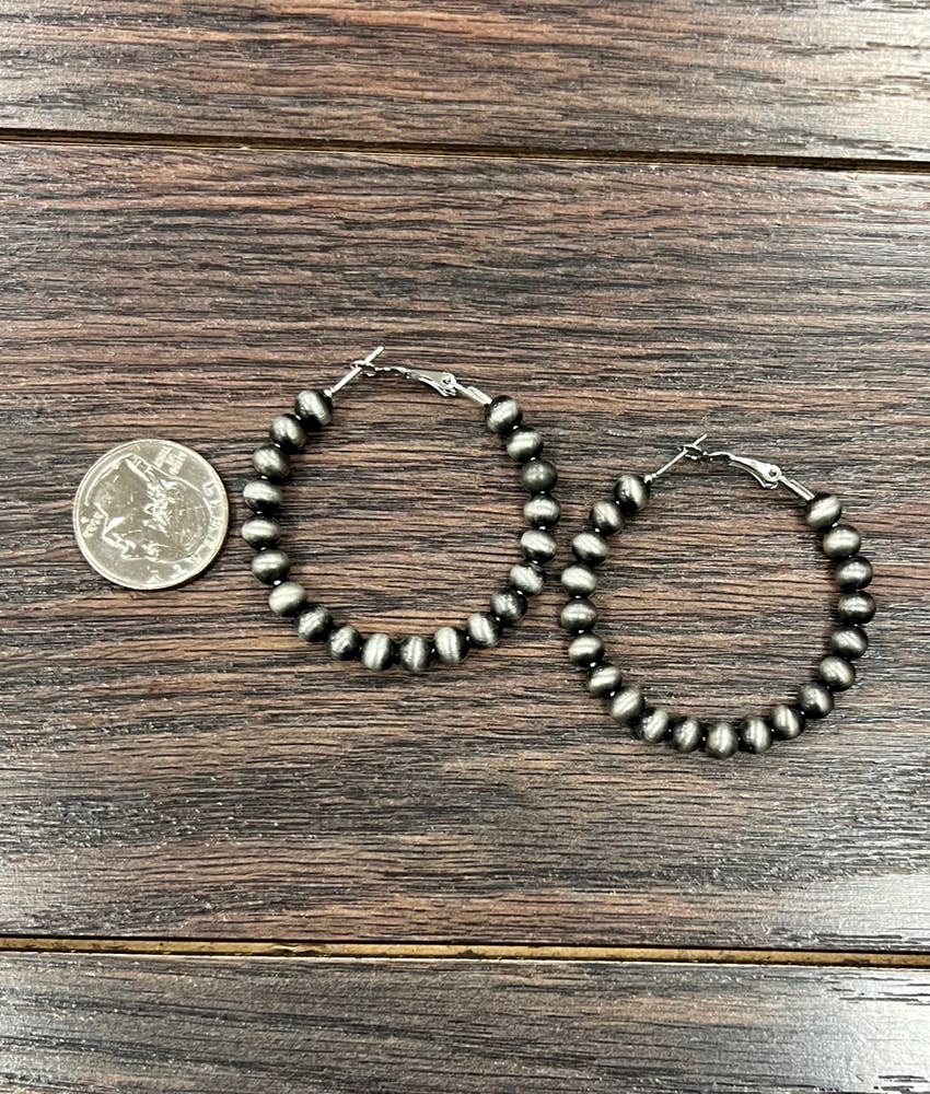 Blackwell Navajo Bead Hoop Earrings