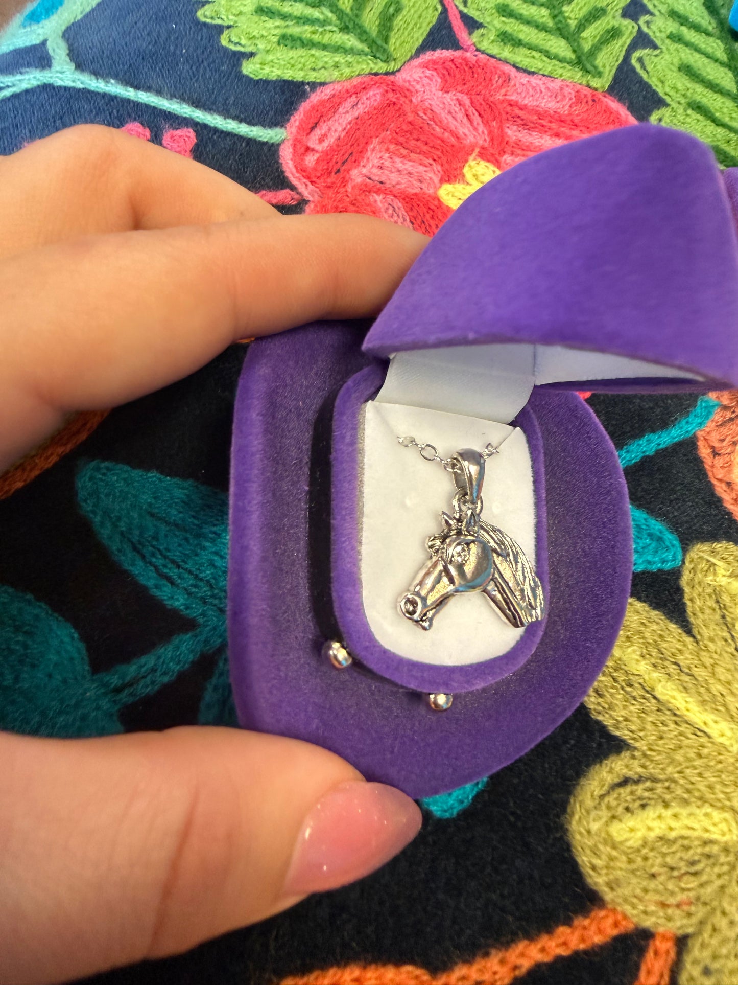 AWST Horse Head Necklace/Earrings