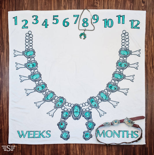 Squash Blossom Milestone Blanket