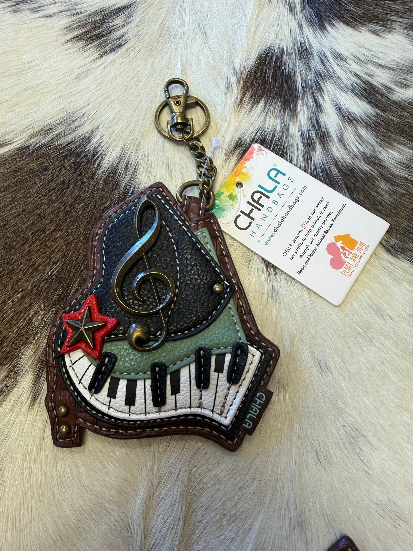 Coin Purse / Key Fob - Piano