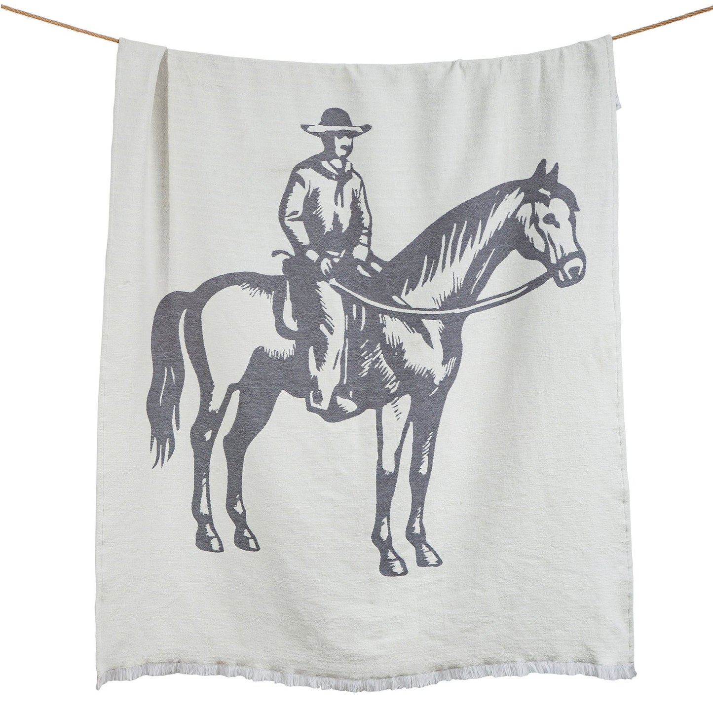 Lone Rider Chenille Jacquard
Throw