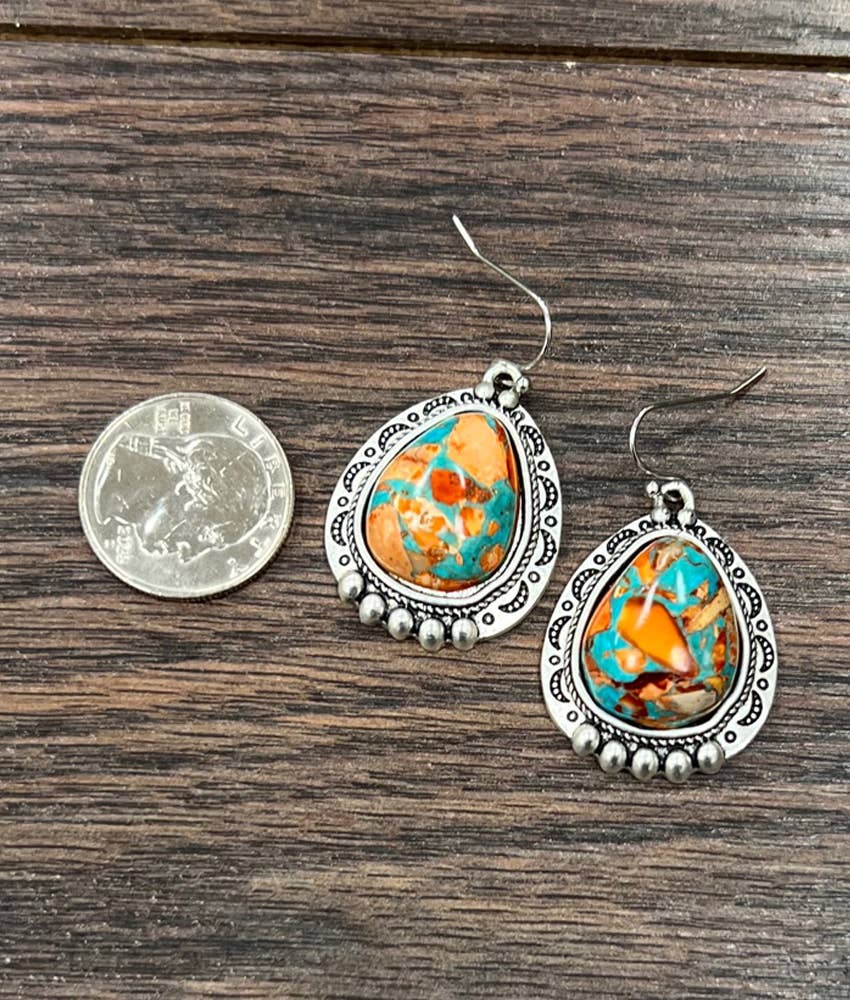 Dayton 1.2" Western Gemstone Earrings