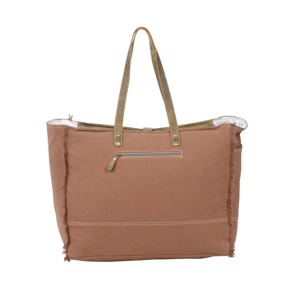 SALT N PEPPER CANVAS AND HAIRON
BAG