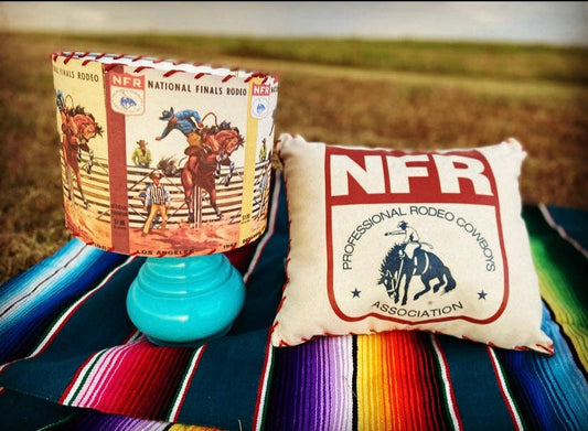 Lampshade Vintage NFR Program Medium 11-inch