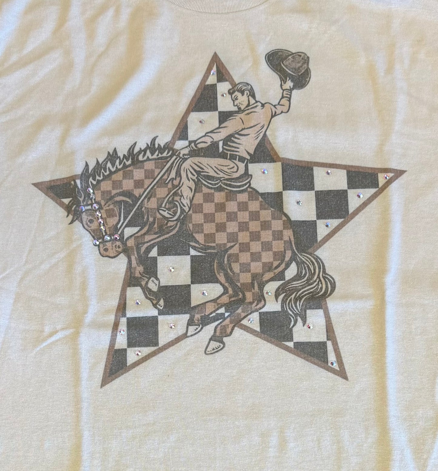 Brown Check Bucker Tee