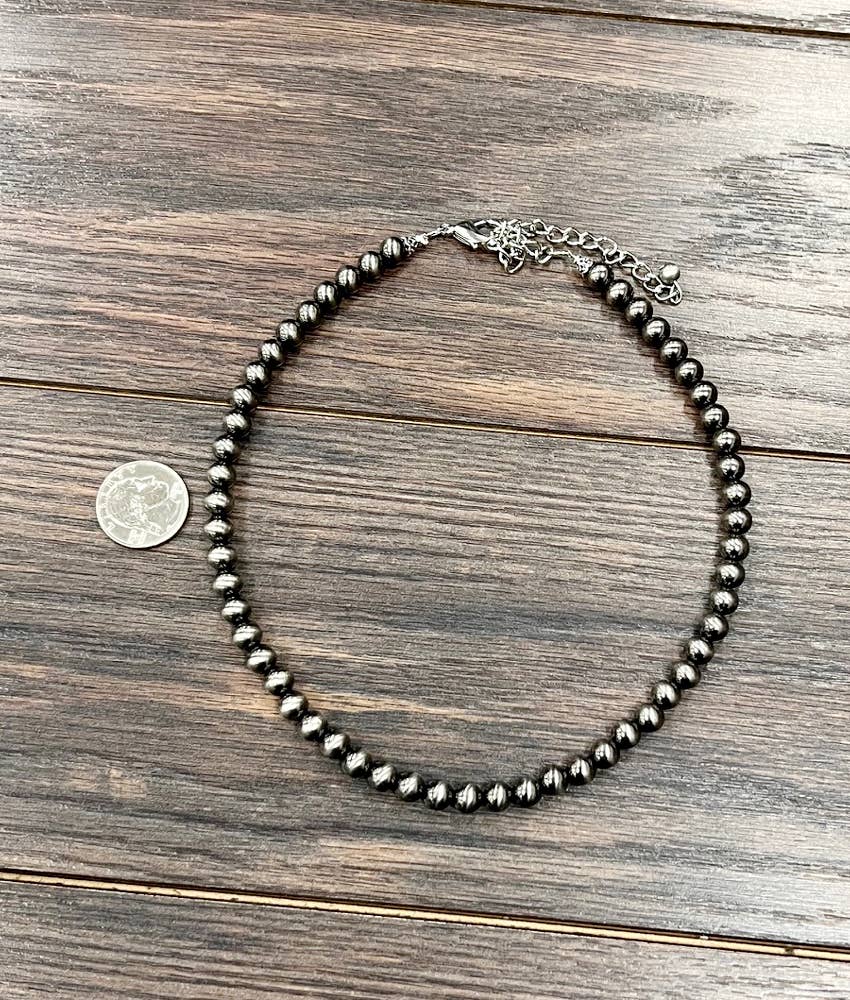 Bartlett 16" 8mm Polish Western Bead Necklace