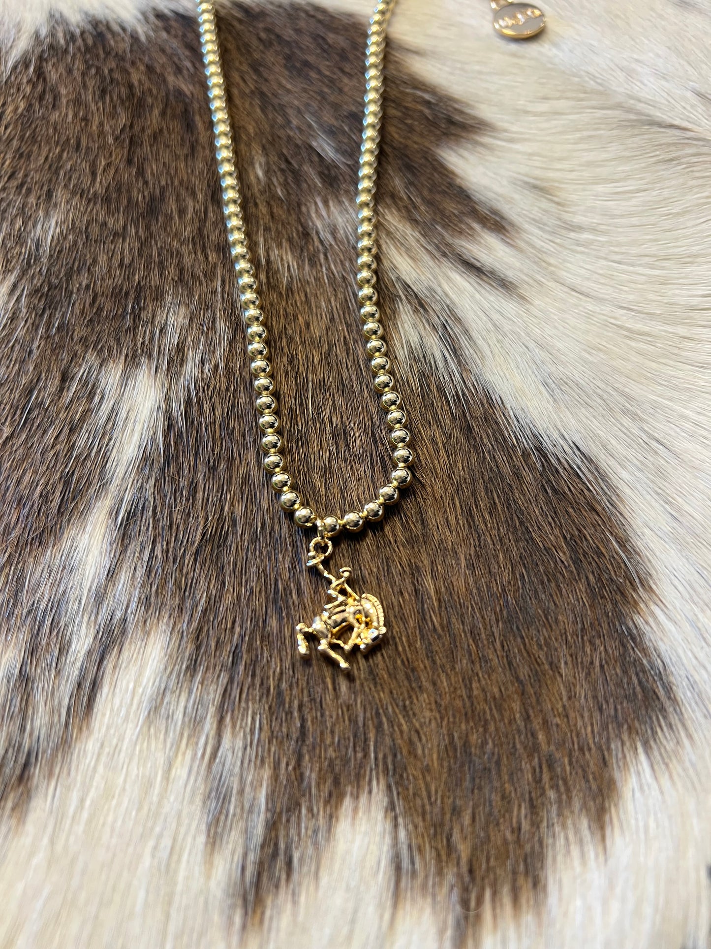 Gold Plated Buckin Necklace