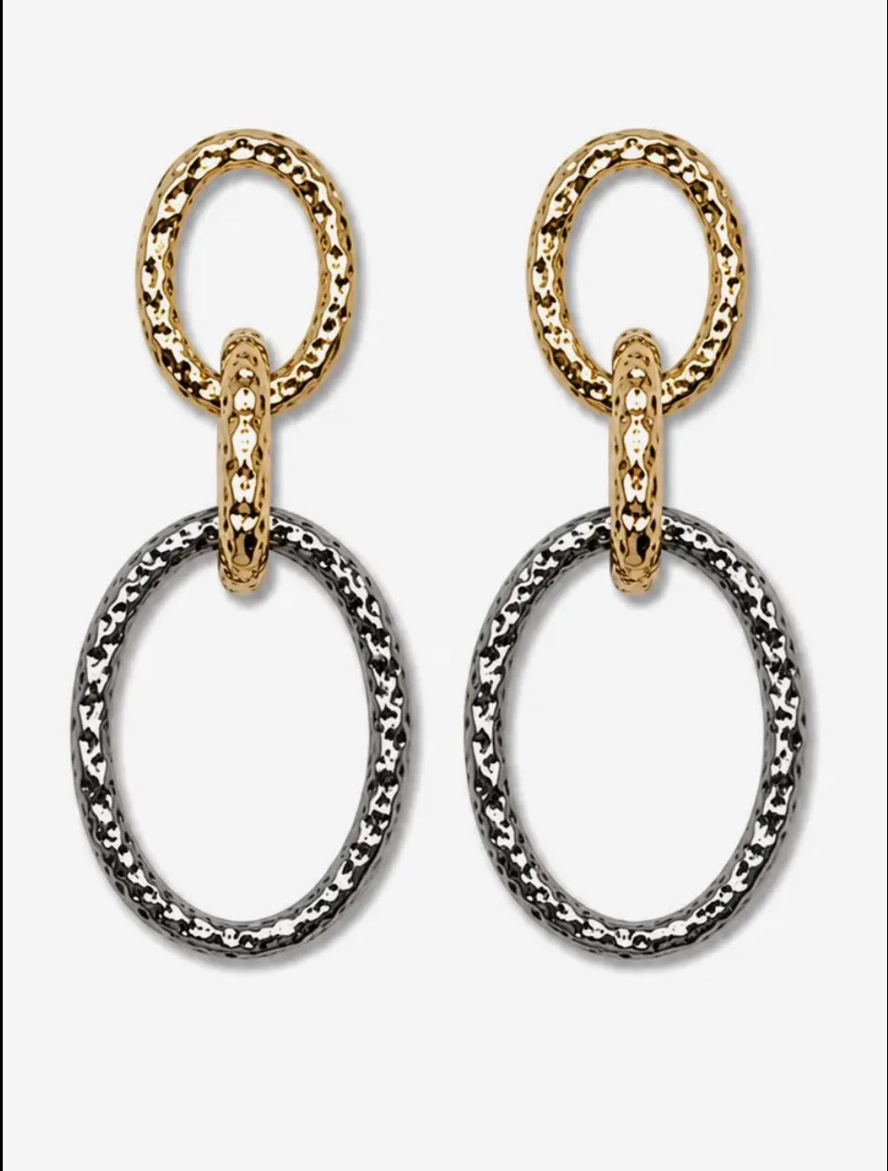 18K Gold Plated Double Hoop Earrings