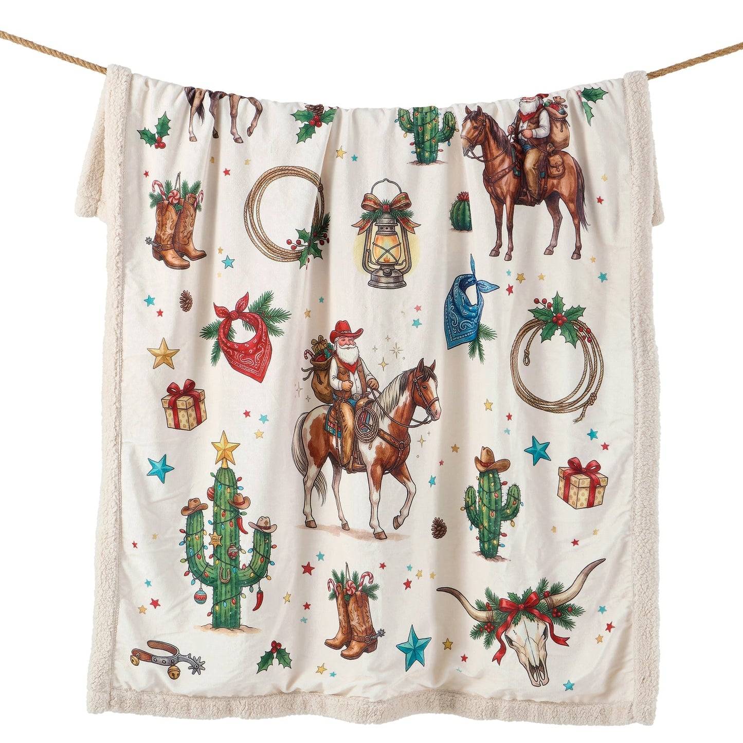 Western Christmas Campfire
Sherpa Throw