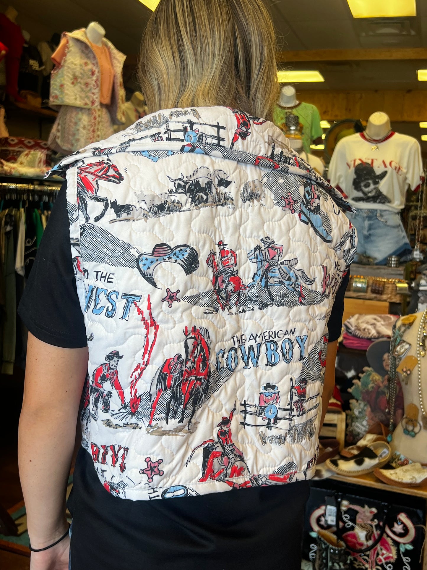 Cattle Drive Sand Quilted Cate Vest