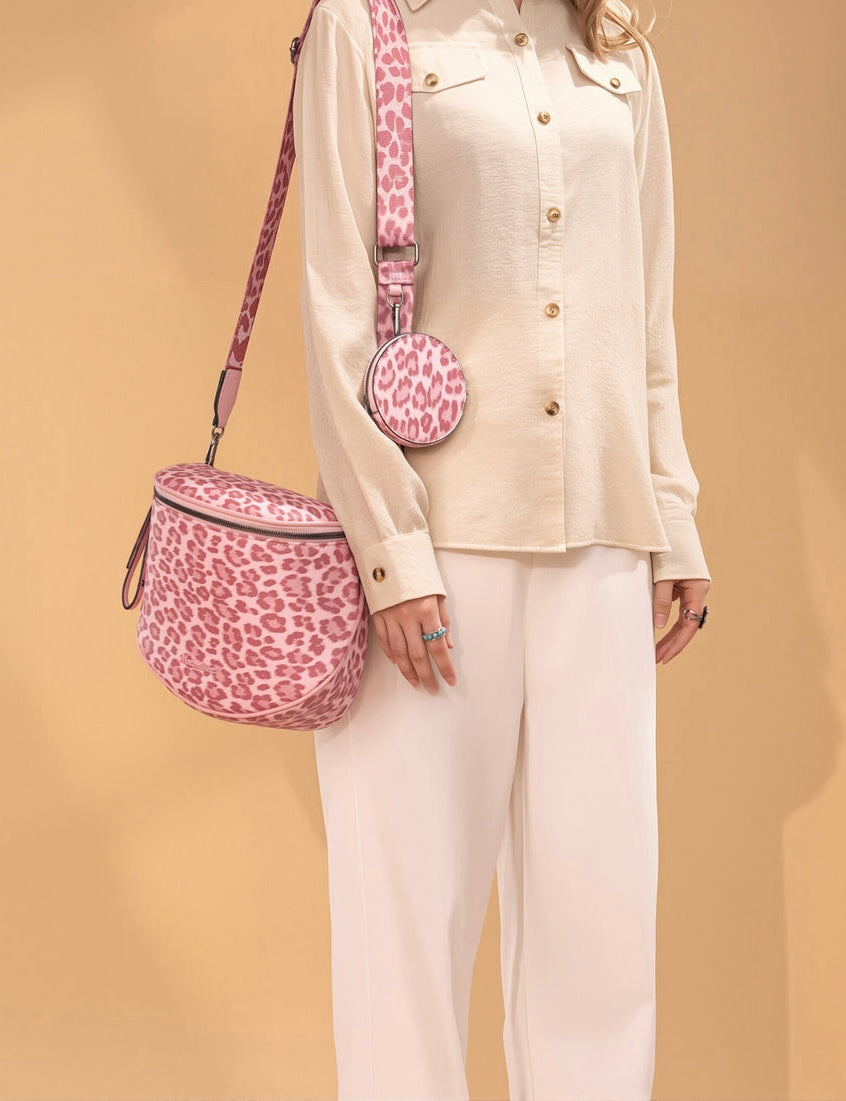 Leopard Crossbody Bum Bag with Coin Purse