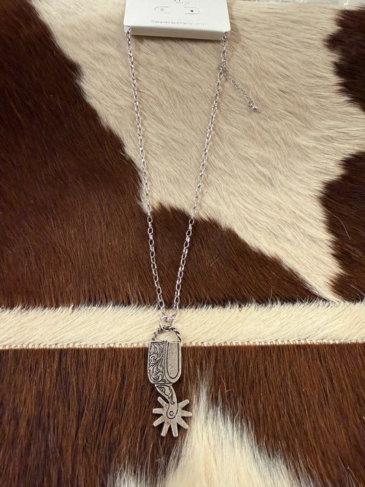 Boots & Spurs Necklace