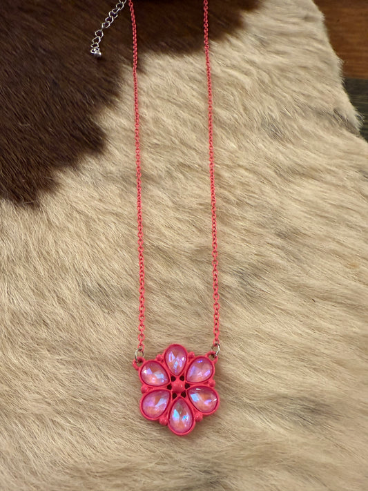 Sparkle Flower Necklace