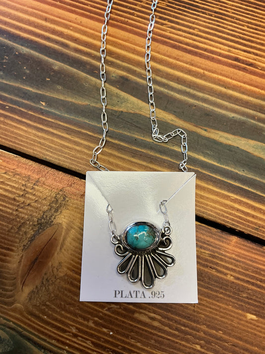 Oval Fan Necklace