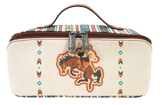 Bronco & Cowgirl Cosmetic Case
